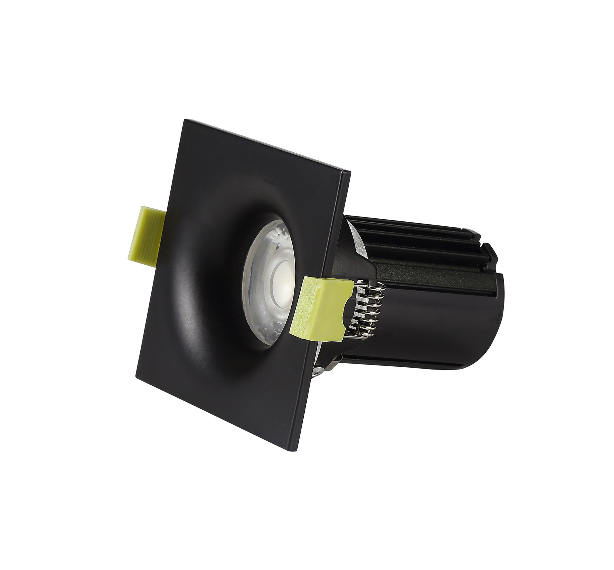 Bruve 10 Tridonic Powered 10W 3000K 780lm 12° CRI>90 LED Engine Matt Black Fixed Square Recessed Downlight, Inner Glass cover, IP65 DM200829  Dlux Bruve SQ 10 IP65